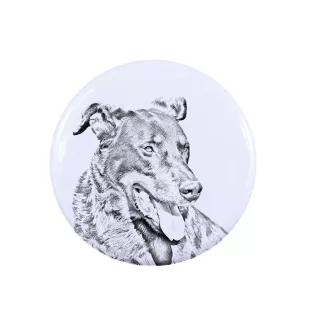 Beauceron, berger de Beauce, berger francais, bas-rouge - badge avec votre chien, ajoutez votre propre photo, marque Art-Dog