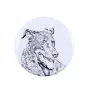 Beauceron, berger de Beauce, berger francais, bas-rouge - badge avec votre chien, ajoutez votre propre photo, marque Art-Dog