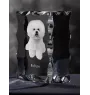 Bichon Frise ramka kryształowa z psem Art-Dog