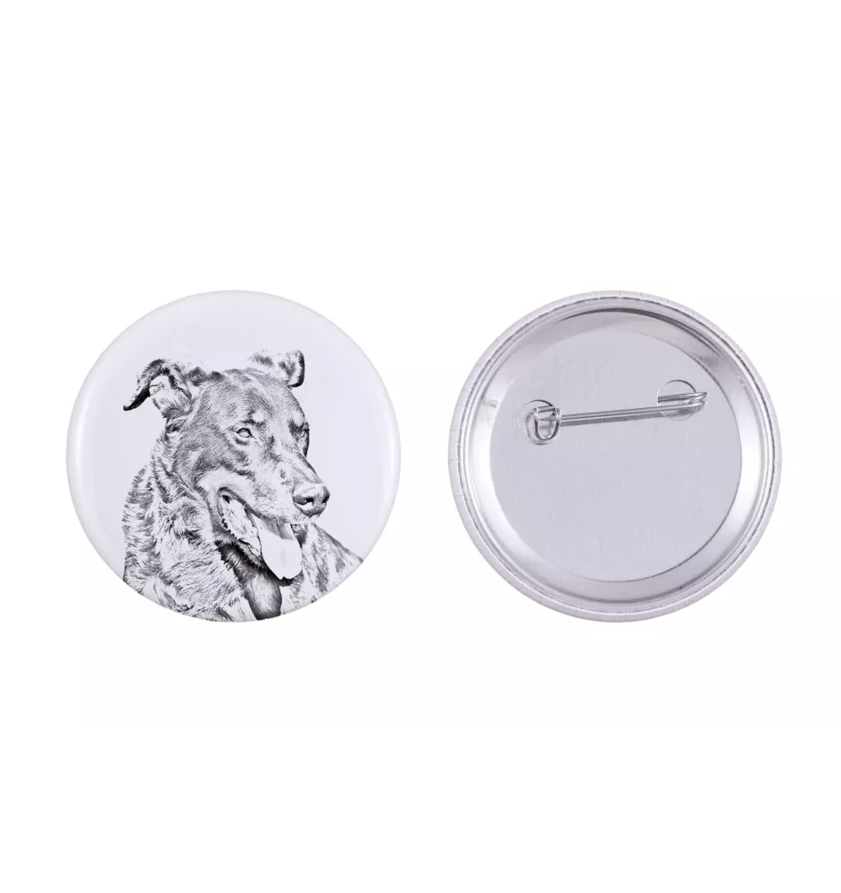 Berger de Beauce, Beauceron, Beauce Sheep Dog - pin with your dog, add your own photo, Art-Dog brand