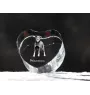 Berger de Beauce, Beauceron, Beauce Sheep Dog - a photo of a dog in crystal, crystal heart, unique photo frame from the Art-Dog brand