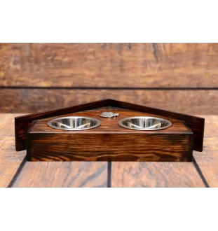 Berger de Beauce, Beauceron - Holzständer mit Schalen für Hunde, dekorative Hundeschalen, Geschenk zur Adoption eines Hundes von der Marke Art-Dog
