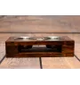 Berger de Beauce, Beauceron, Beauce Sheep Dog - wooden stand with bowls for a dog, steel dog bowls, a gift for adopting a dog from the Art-Dog brand