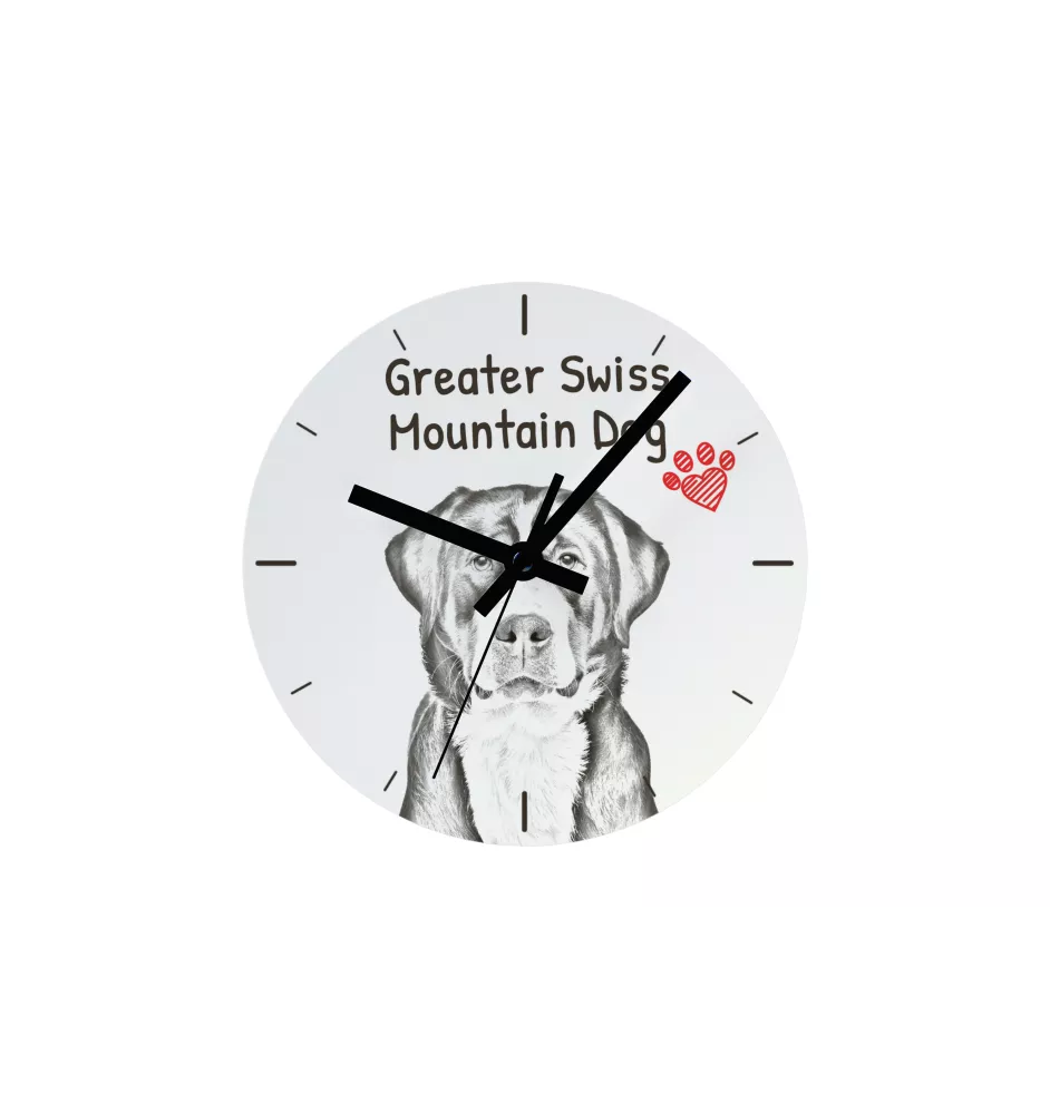 Bichon Frise, Gelockter Bichon, Tenneriffahündchen - Wanduhr mit Hund, Regal Uhr mit Druck, personalisierte Hausdekoration von Art-Dog.