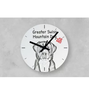 Bichon Frise, Bichon Tenerife, Bichon a poil frise - wall clock with a dog, shelf clock with a print, personalized home decoration from the Art-Dog brand