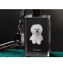 Bichon a poil frise, Bichon Frise, Bichon Tenerife - Porte-clés en cristal avec photo de chien, porte-clés lumineux, cadeau unique de la marque Art-Dog