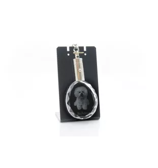 Bichon a poil frise, Bichon Frise, Bichon Tenerife - pendentif avec une photo de chien, porte-clés en cristal dans une boîte cadeau, un cadeau unique par Art-Dog