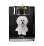 Bichon Frise, Bichon Tenerife, Bichon a poil frise - Candle holder with dog photo, crystal tealight holder, personalised gift by Art-Dog brand