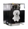 Bichon Frise świecznik kryształowy z psem Art-Dog