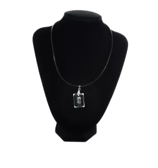 Bichon Frise, Bichon Tenerife, Bichon a poil frise - Crystal dog pendant, photo necklace, unique jewellery by Art-Dog