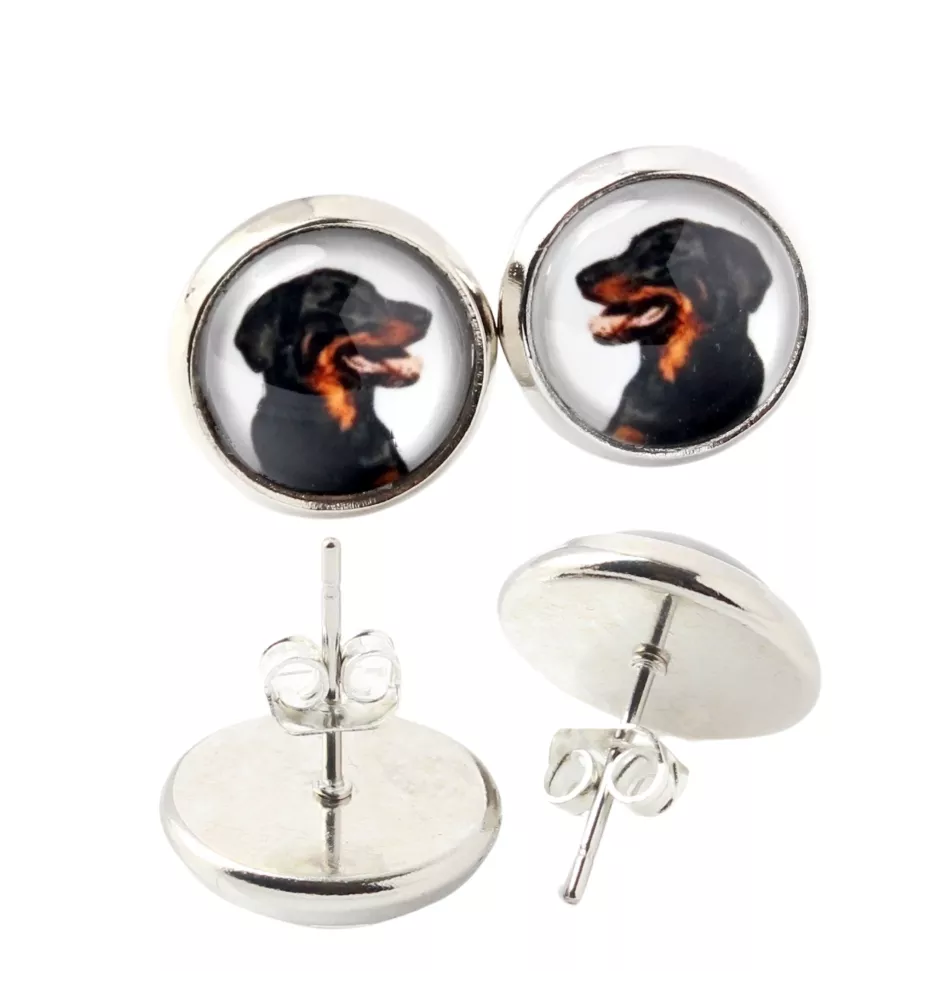 Berger de Beauce, Beauceron, Beauce Sheep Dog - earrings in a box, your photo, handmade jewelry, a product of the Art-Dog brand