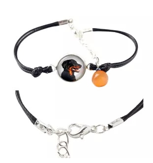Berger de Beauce, Beauceron - Armband in einer Schachtel mit Ihrem Foto, femininer Schmuck, ein ausgezeichnetes Geschenk der Marke Art-Dog.