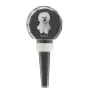 Bichon Frise, Bichon Tenerife, Bichon a poil frise - Crystal bottle stopper, unique wine stopper with photo, personalised gift for sommelier by Art-Dog brand