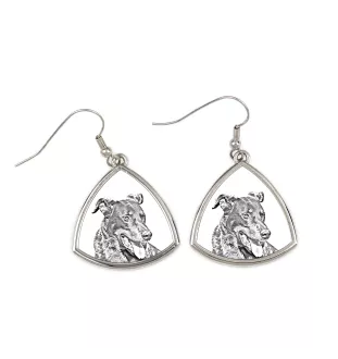 Beauceron, berger de Beauce, berger francais, bas-rouge - boucles d'oreilles avec chien, boucles d'oreilles pendantes avec photo, bijoux personnalisés avec impression de la marque Art-Dog
