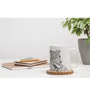 Beauceron, berger de Beauce, berger francais, bas-rouge - tasse avec chien, tasse avec photo, cadeau personnalisé de la marque Art-Dog