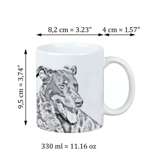 Berger de Beauce, Beauceron, Beauce Sheep Dog - cup with a dog, cup with a photo, personalized gift from the Art-Dog brand