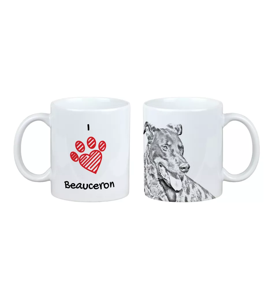 Berger de Beauce, Beauceron, Beauce Sheep Dog - cup with a dog, cute cup with graphics, a gift with your photo from the Art-Dog brand