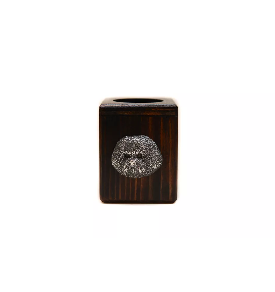 Bichon Frise świecznik kwadratowy Art-Dog