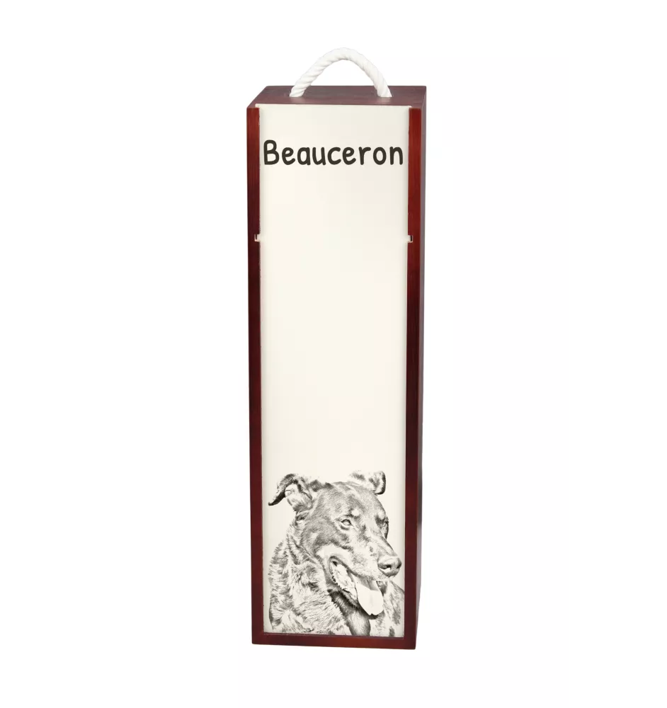 Owczarek francuski Beauceron pudełko na wino z psem Art-Dog