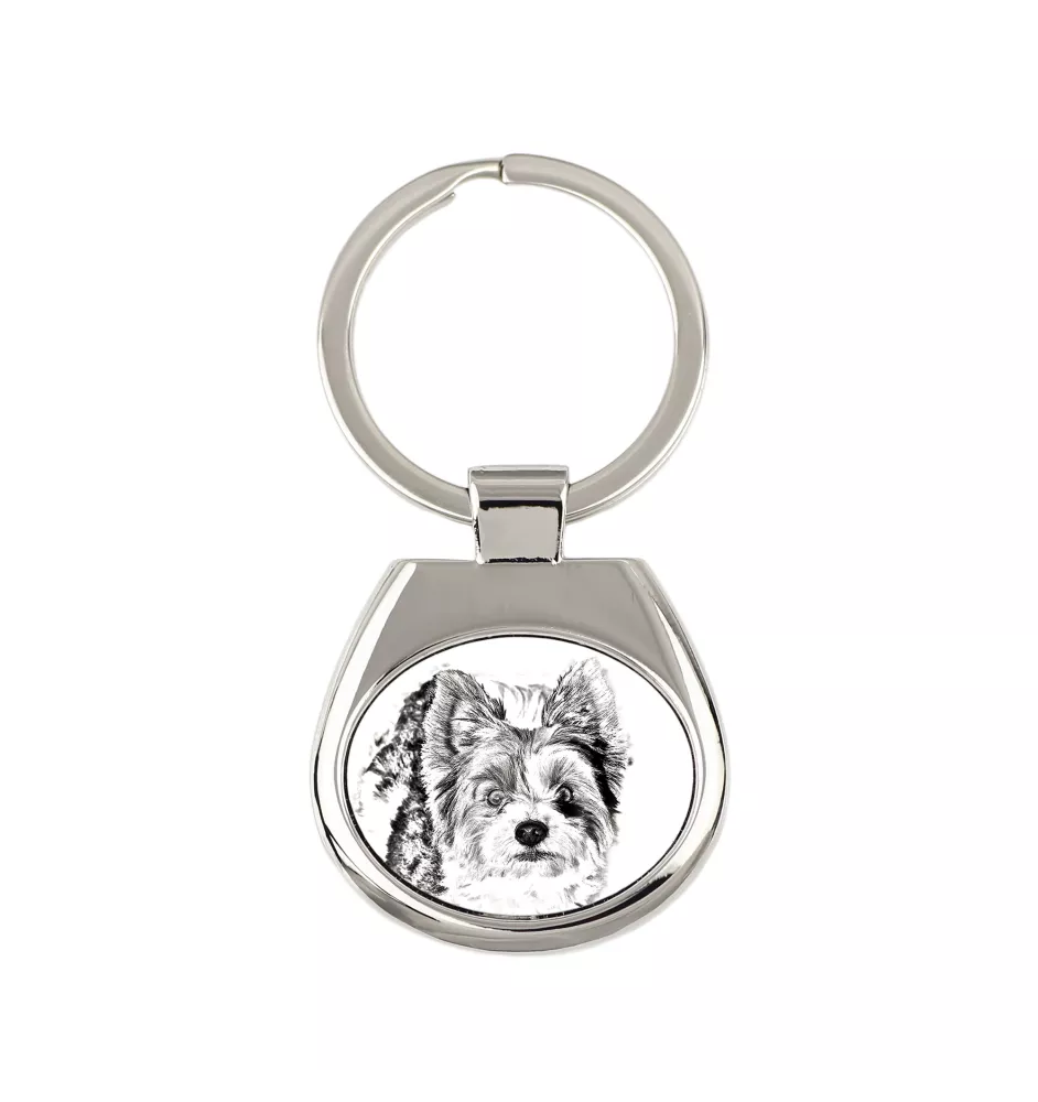 Biewer Terrier, Biewer Yorkshire Terrier - Schlüsselanhänger mit Hund, Anhänger mit Aufdruck, personalisierter Anhänger der Marke Art-Dog