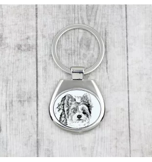 Biewer Terrier, Biewer Yorkshire Terrier - Schlüsselanhänger mit Hund, Anhänger mit Aufdruck, personalisierter Anhänger der Marke Art-Dog