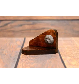 Bichon a poil frise, Bichon Frise, Bichon Tenerife - bougeoir en bois avec un chien, support pour bougie chauffe-plat, lieu de mémoire pour chien de la marque Art-Dog