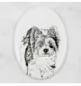 Biewer Yorkshire Terrier - commemorative plaque with a photo of a dog, tombstone with a print, personalized oval plaque from the Art-Dog brand