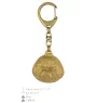 Bichon Frise, Bichon Tenerife, Bichon a poil frise - keychain and necklace with a dog in a box, high-quality gold-plated product, Art-Dog brand