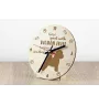 Bichon a poil frise, Bichon Frise, Bichon Tenerife - horloge avec chien, horloge en bois, horloge murale pour les amoureux des chiens, horloge de bureau et étagère, Art-Dog