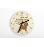 Bichon Frise, Bichon Tenerife, Bichon a poil frise - clock with a dog, wooden clock, wall clock for dog lovers, clock for desk and shelf, Art-Dog
