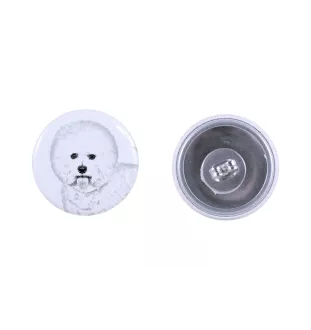Bichon Frise, Bichon Tenerife, Bichon a poil frise - unique dog earrings, your pet on a keychain, Art-Dog's own brand