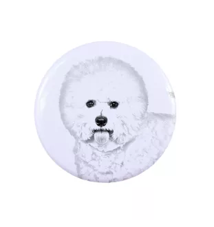 Bichon a poil frise, Bichon Frise, Bichon Tenerife - bijoux pour femmes avec l'image d'un chien, produit fait à la main, possibilité d'ajouter sa propre photo, marque Art-Dog