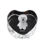 Bichon Frise serce kryształowe z psem Art-Dog