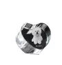 Bichon Frise, Bichon Tenerife, Bichon a poil frise - a photo of a dog in crystal, crystal heart, unique photo frame from the Art-Dog brand