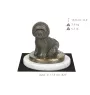Bichon Frise statuetka na jasnym kamieniu Art-Dog
