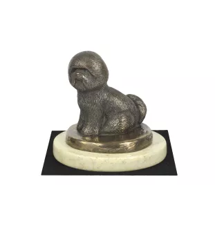 Bichon Frise, Gelockter Bichon, Tenneriffahündchen - Hundestatue, Hundesilhouettefigur, Trophäe für die Hundeausstellung der Marke Art-Dog