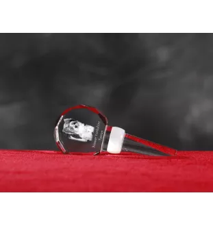 Biewer Yorkshire terrier - Bouchon de bouteille en cristal, bouchon de vin unique avec photo, cadeau personnalisé pour sommelier par la marque Art-Dog