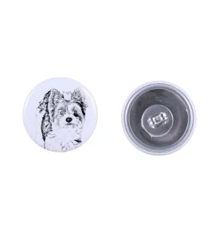 Biewer Yorkshire terrier - boucles d'oreilles uniques avec un chien, votre animal de compagnie sur un porte-clés, marque propre Art-Dog