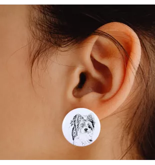 Biewer Yorkshire Terrier - unique dog earrings, your pet on a keychain, Art-Dog's own brand