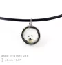 Bichon Frise, Bichon Tenerife, Bichon a poil frise - a set of jewelry in a box, necklace, earrings, bracelet, products from the Art-Dog brand