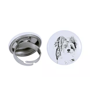 Biewer Yorkshire Terrier - women's jewelry with a dog portrait, handmade product, possibility to add your own photo, Art-Dog brand