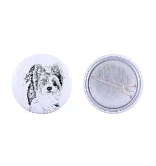 Biewer Yorkshire terrier - badge avec votre chien, ajoutez votre propre photo, marque Art-Dog