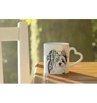 Biewer Terrier, Biewer Yorkshire Terrier - Tasse mit Hund, entzückende Tasse mit herzförmigem Henkel, universelles Geschenk der Marke Art-Dog