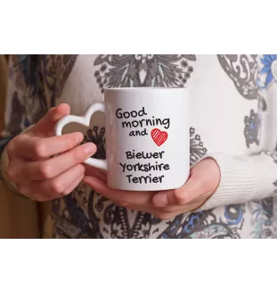 Biewer Yorkshire terrier - tasse avec chien, une tasse adorable avec une anse en forme de cœur, un cadeau universel de la marque Art-Dog