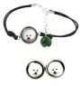Bichon Frise, Gelockter Bichon, Tenneriffahündchen - Schmuckset mit Ihrem Foto, Schmuckstück für Frauen, handgefertigtes Produkt, handgefertigtes Produkt mit Leidenschaft für die Marke Art-Dog.