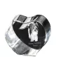 Biewer Yorkshire Terrier - a photo of a dog in crystal, crystal heart, unique photo frame from the Art-Dog brand