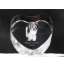 Biewer Yorkshire Terrier - a photo of a dog in crystal, crystal heart, unique photo frame from the Art-Dog brand