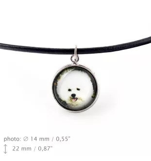 Bichon Frise, Bichon Tenerife, Bichon a poil frise - necklace in a box, elegant decoration, pendant from the Art-Dog brand