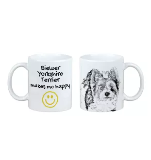 Biewer Yorkshire terrier - tasse avec chien, une tasse joyeuse pour les amoureux des chiens, un cadeau personnalisé de la marque Art-Dog