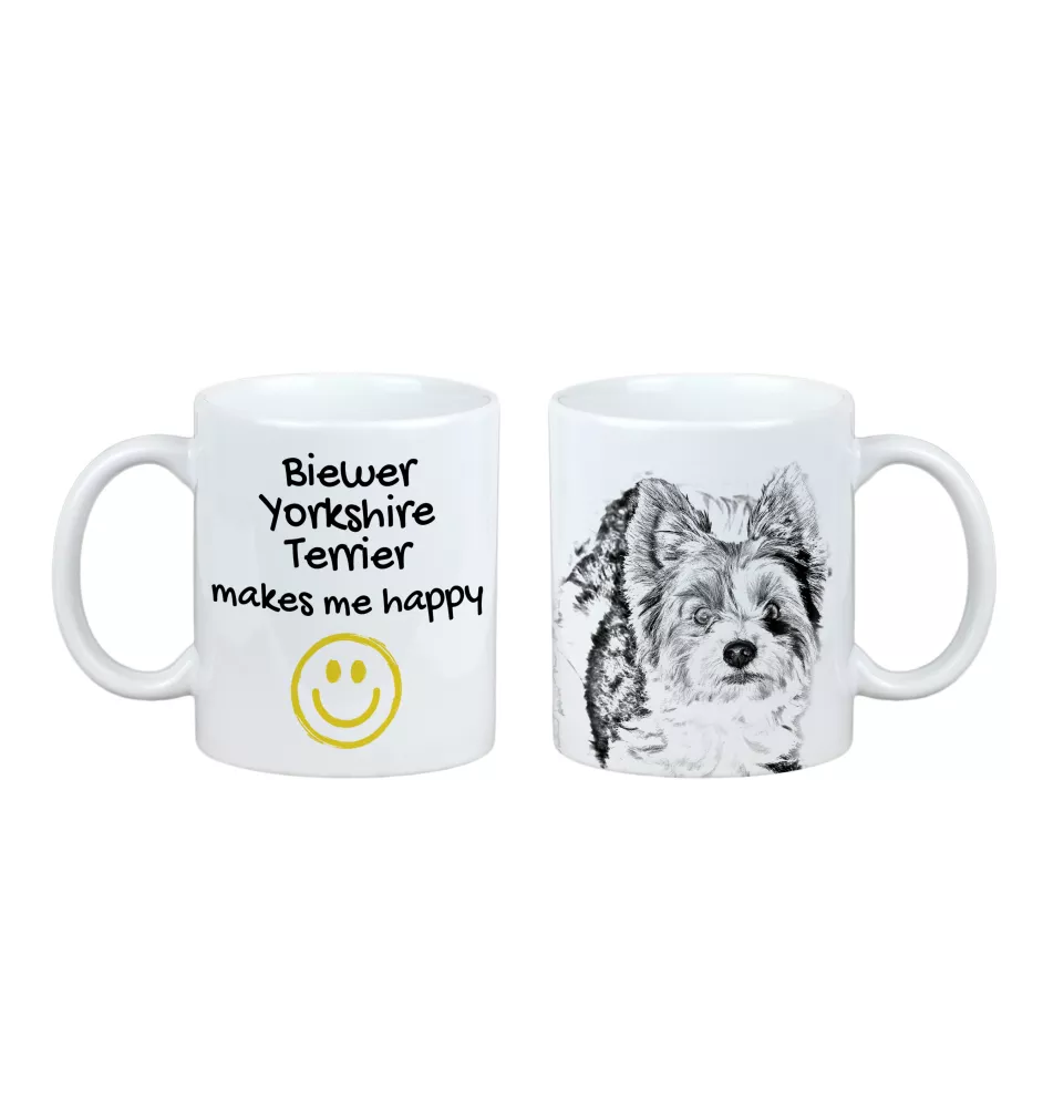 Biewer Terrier, Biewer Yorkshire Terrier - Tasse mit Hund, fröhliche Tasse für Hundeliebhaber, personalisiertes Geschenk der Marke Art-Dog